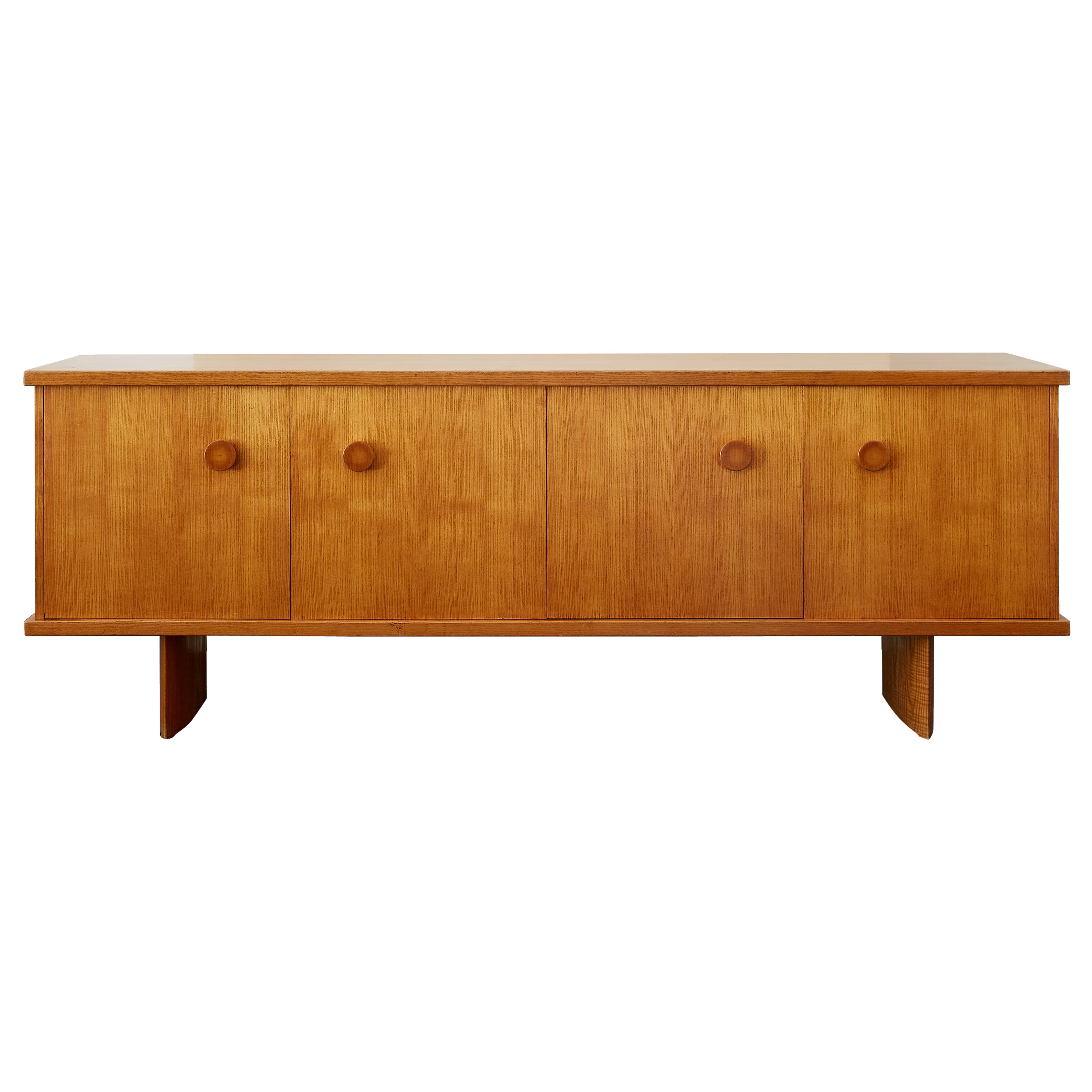 André Chetaille Four-Door Sideboard in Ash c. 1965