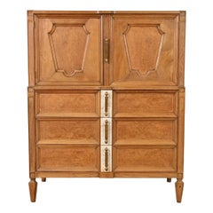 Romweber Mid-Century Hollywood Regency Herrenkommode aus Wurzelholz, ca. 1960er Jahre