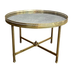 Coffee Table with Faux-Antiques Mirror Top by Maison Bagués