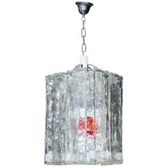 Modernist Square Murano Glass Pendant 10