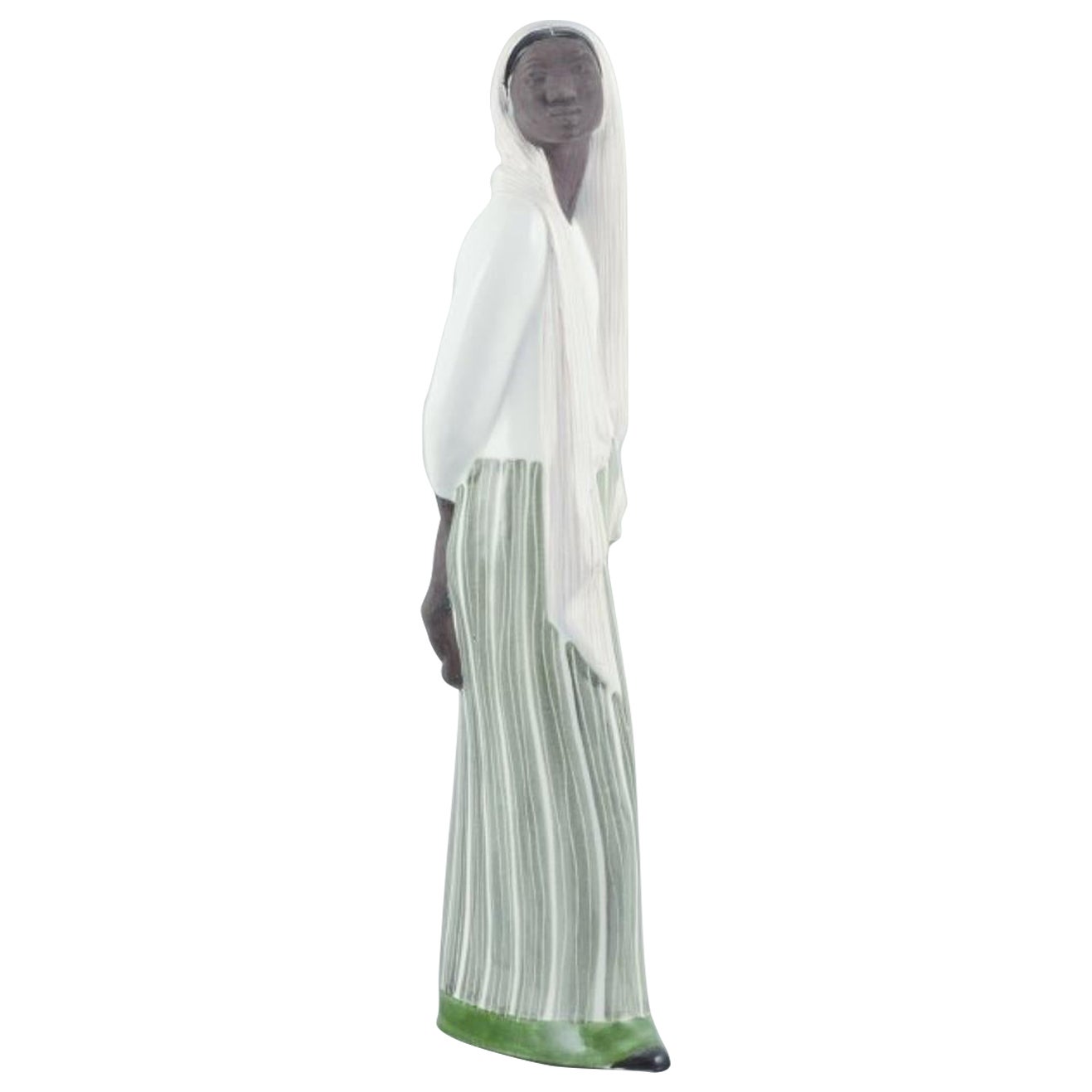 Mari Simmulson for Upsala-Ekeby, Sweden. Ceramic figure of Indonesian woman