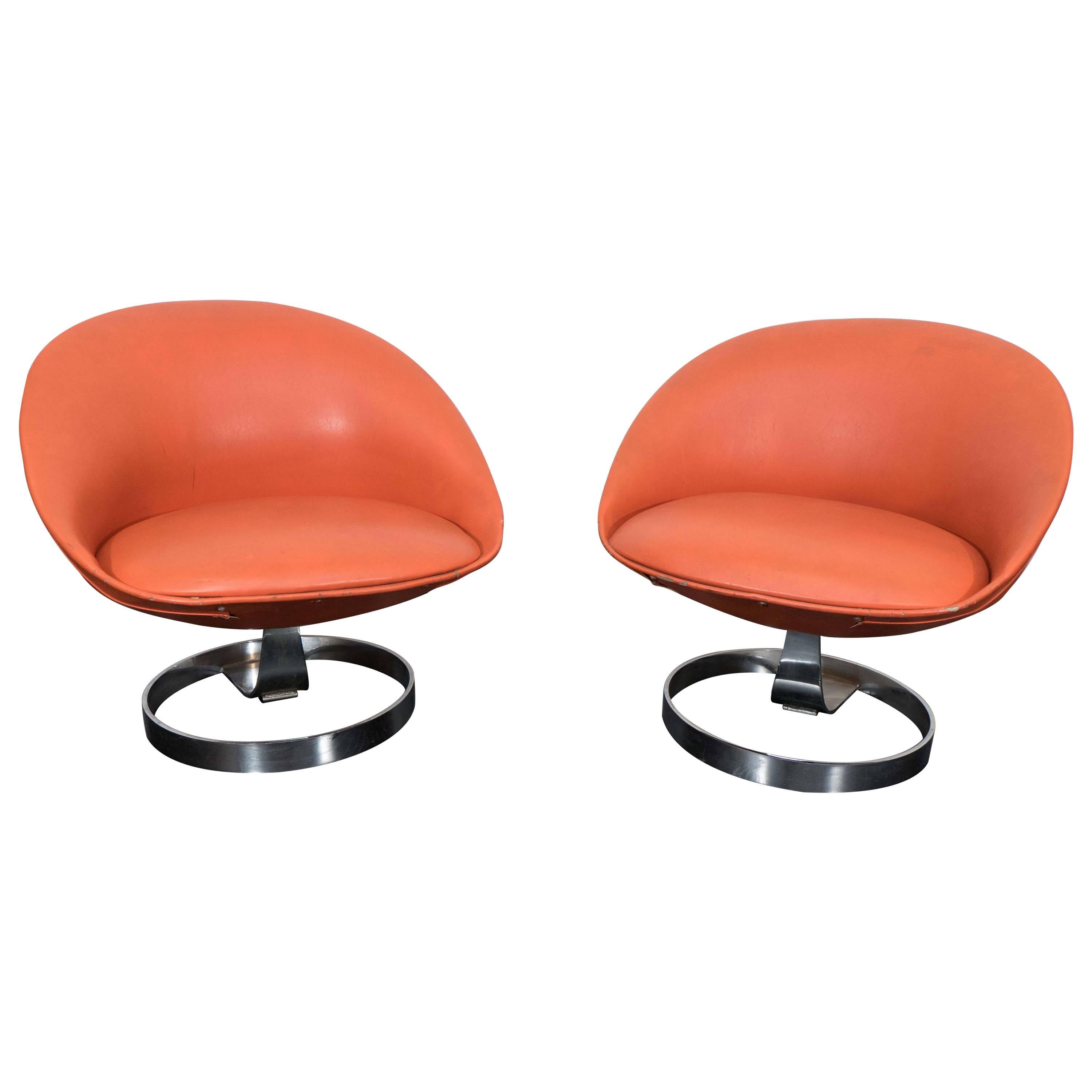 Maurice Calka Lounge Chairs For Sale