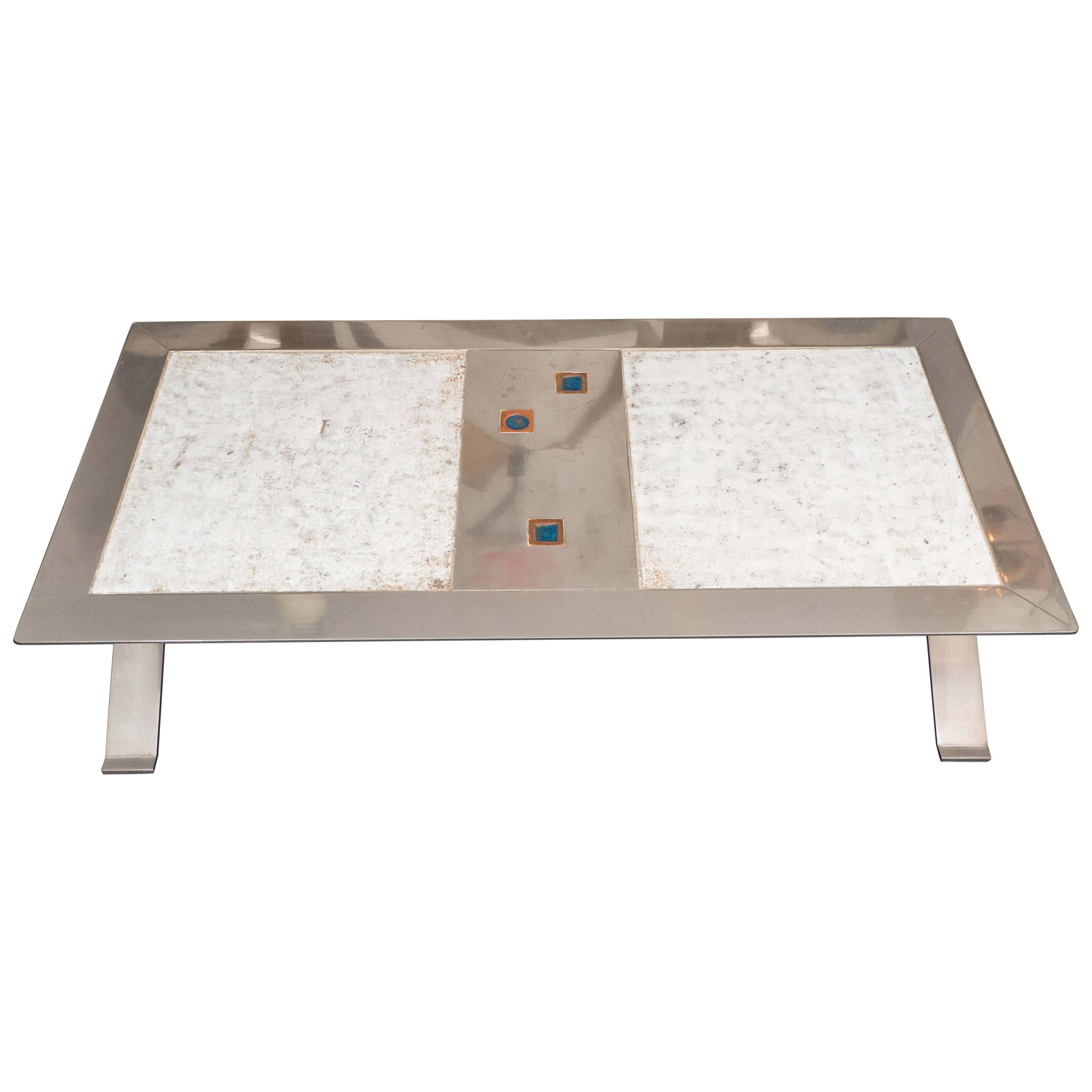 Stainless Steel and Ceramic Table