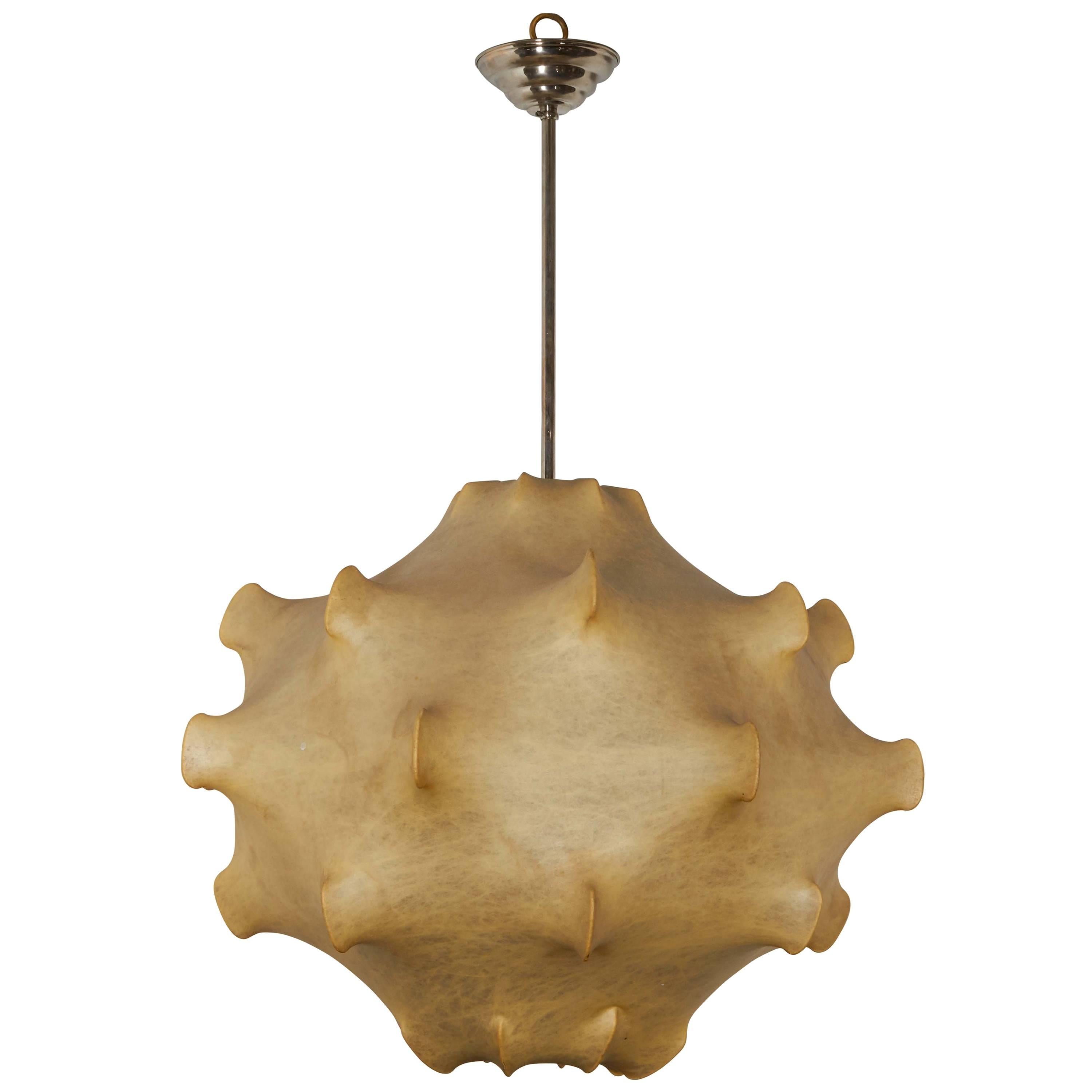 1960s Original Italian Achille Castiglione Taraxacum Cocoon Chandelier