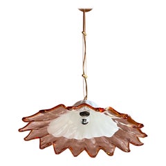 Mid Century Murano Glass Pendant Lamp by La Murrina Murano Venice Italy 1970s