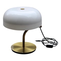 Lampada da tavolo Valenti Italia 1970 in Ottone e Plexiglass Estensibile