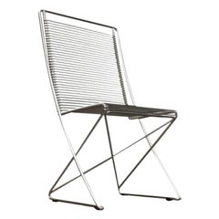 Silla alemana postmoderna Kreuzschwinger de Till Behrens para Schlubach, años 80