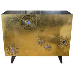 Brass and Lapis Lazuli Cabinet