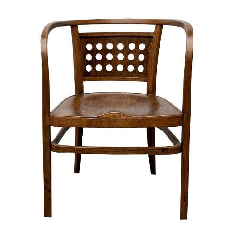 Art Deco Modell 721 Sessel von Otto Wagner für J&j Kohn, 1900er Jahre