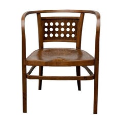 Fauteuil Art déco modèle 721 d'Otto Wagner pour J&j Kohn, années 1900