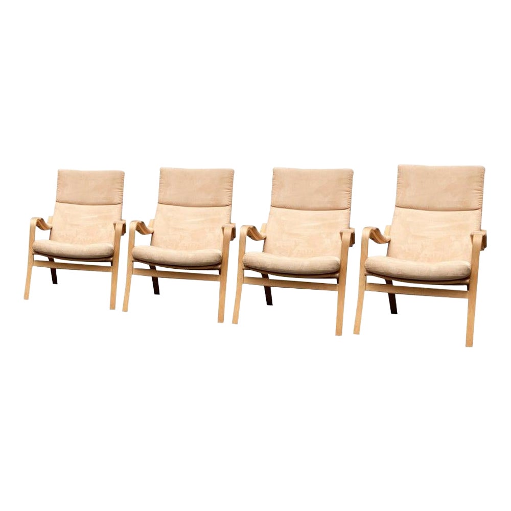 Set of 4 Vintage Danish Lounge Easy Chairs from Skalma