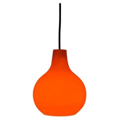 Set of 3 Mid-Century German AH Glass Pendant Lamp from Peill & Putzler