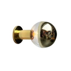 Vintage German Space Age Brass Ceiling Lamp by Motoko Ishii for Staff, 1970s