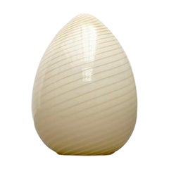Vintage Swirl Murano Glass Egg Floor Lamp from Vetri Murano