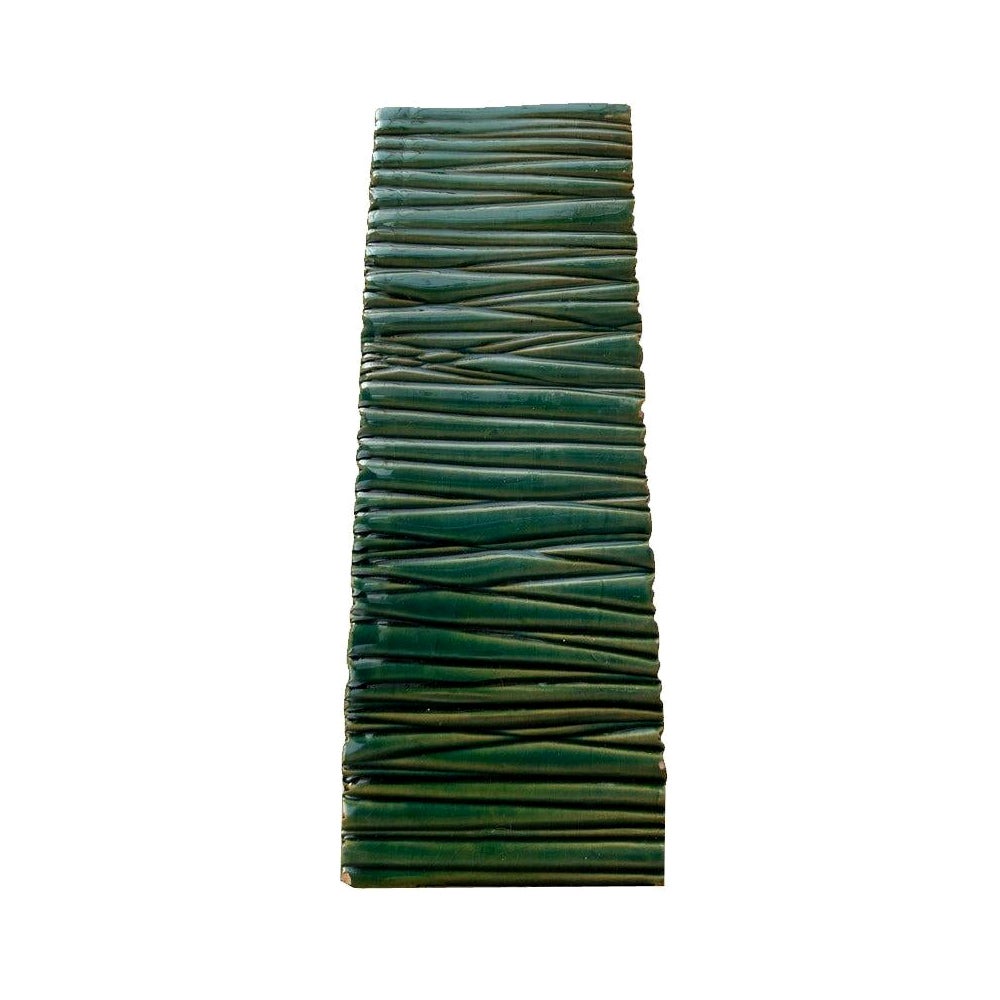 Italienische minimalistische Mid-Century-Vase aus Keramikblock aus Bitossi, 1960er Jahre im Angebot
