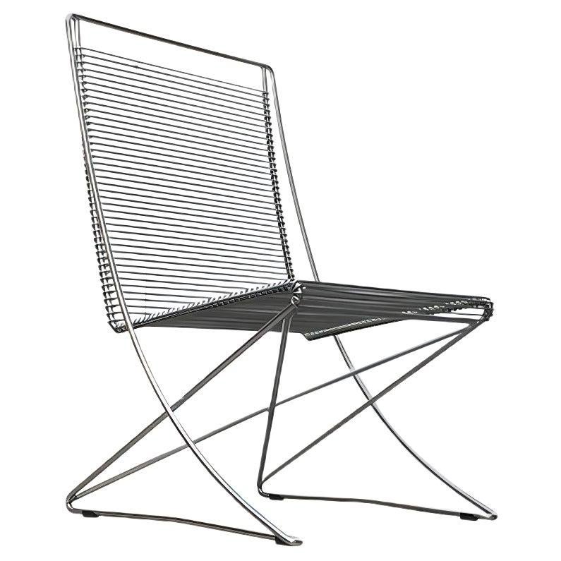 Vintage German Kreuzschwinger Lounge Chair by Till Behrens for Stahlmöbel, 1980s