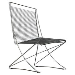 Vintage German Kreuzschwinger Lounge Chair by Till Behrens for Stahlmöbel, 1980s