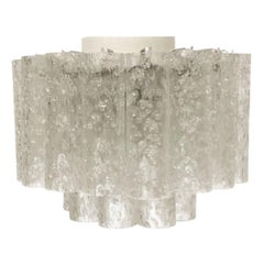 Mid-Century German Glass Ceiling Lamp from Doria Leuchten, 1960s