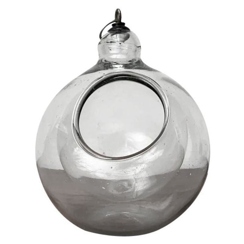 Mid-Century Glass Hanging Planter, 1960s