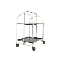 Chariot de service pliable, bar ou table d'appoint allemande vintage, 1970