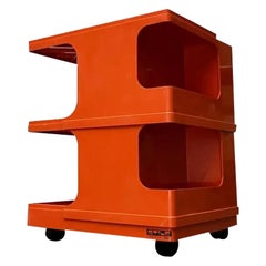 Mid-Century Italian Space Age Bar Trolley or Side Table by Giovanni Pelis, 1960s