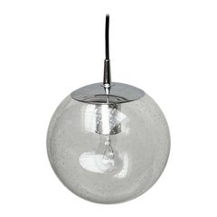 Lámpara Colgante Alemana Vintage Space Age Ah 105 Bola de Cristal de Peill & Putzler