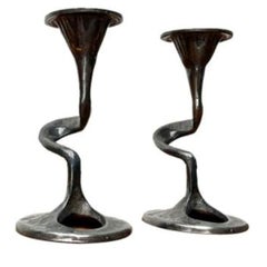 Set of 2 Mid-Century Italian Brutalist Amadeus Series Candleholder, 1960s