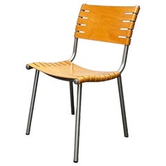 Postmodern Metal and Wood Chair by Ruud Jan Kokke for Harvink, 1990s