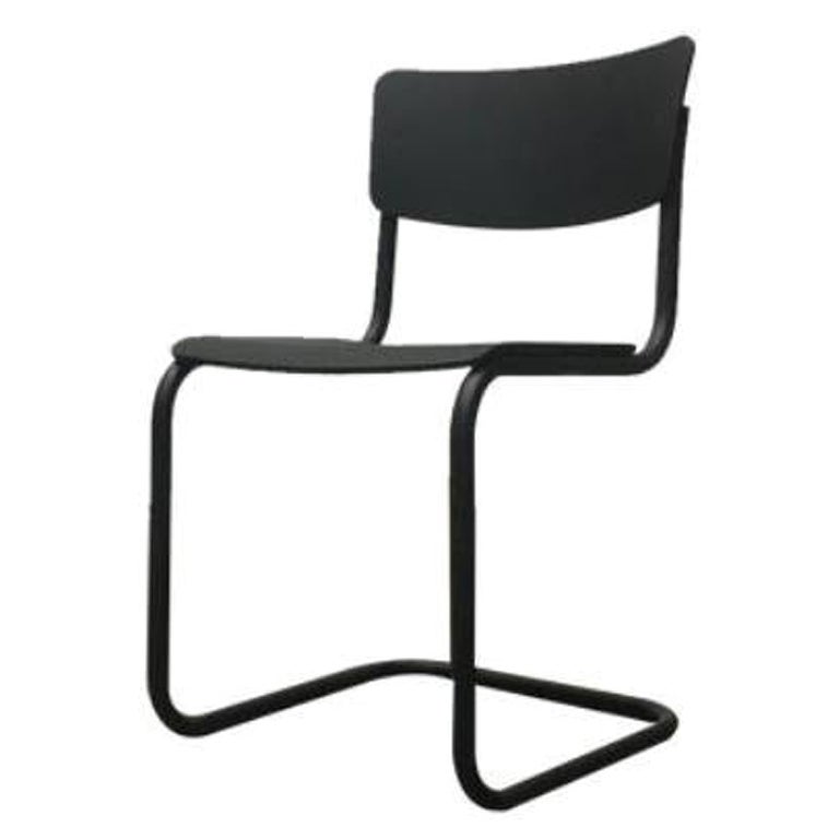 Vintage German Black S43 Cantilever Chair by Mart Stam for Thonet