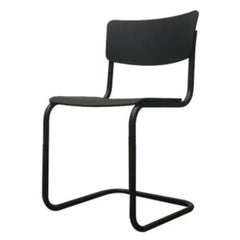 Vintage German Black S43 Cantilever Chair by Mart Stam for Thonet