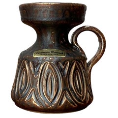 Mid-Century Studio Pottery Carafe Vase from Løvemose, Denmark, 1960s