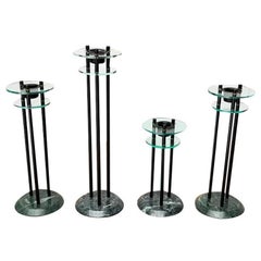 Set of 4 Italian Postmodern Milano Series Candleholders, 1980s