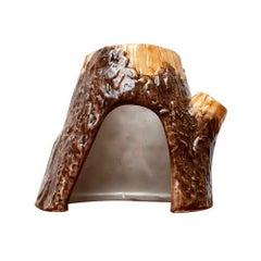 Scaldatazze postmoderno in ceramica in stile albero