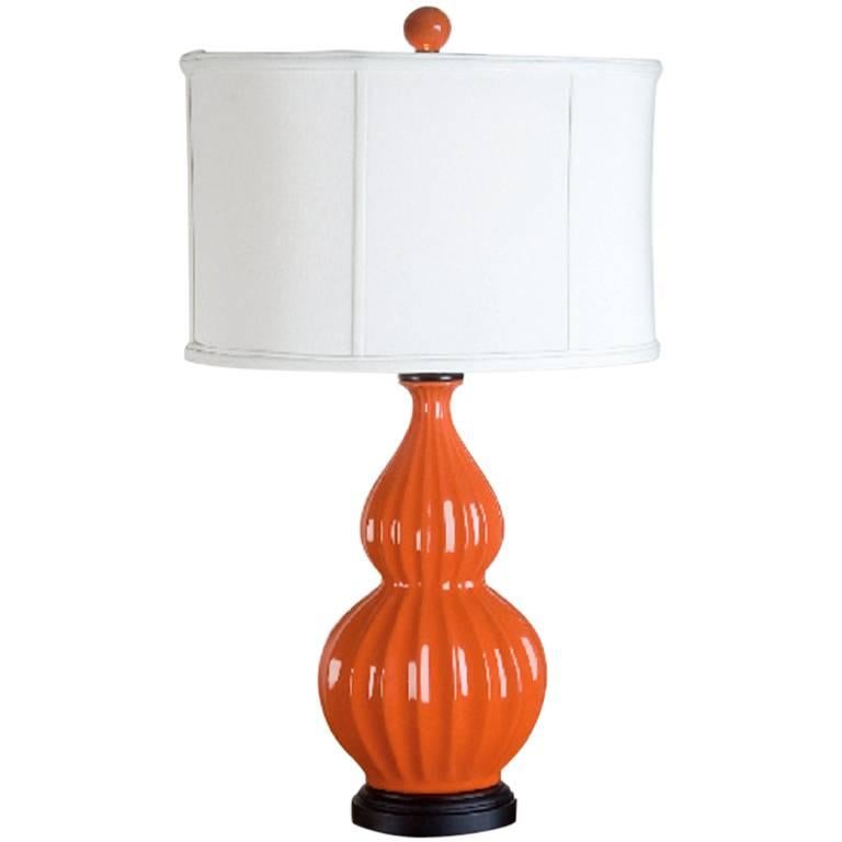 Rigged Ceramic Lamp For Sale