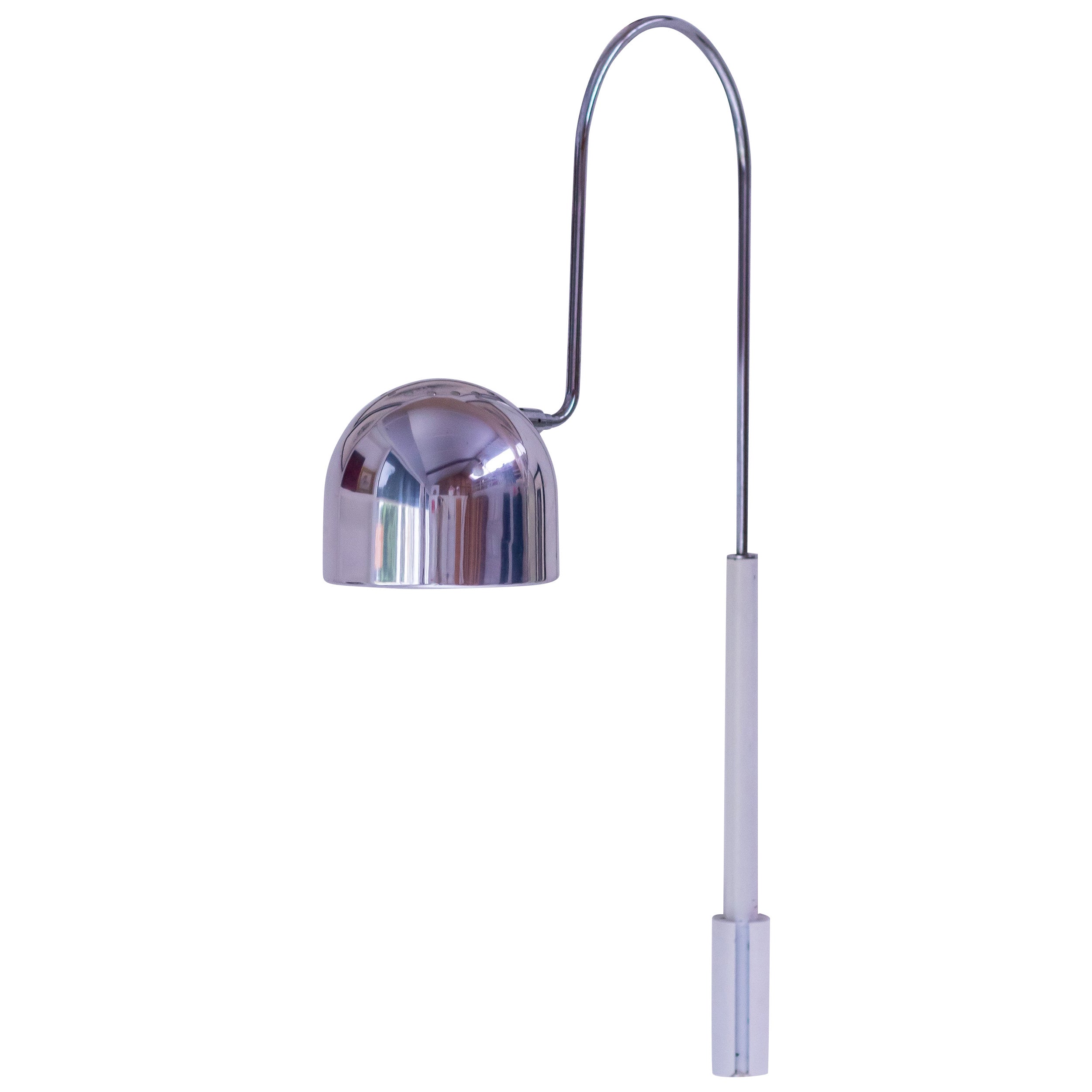 Stilnovo Wall Lights Italienisch Mitte des Jahrhunderts modernen polierten Chrom Schatten