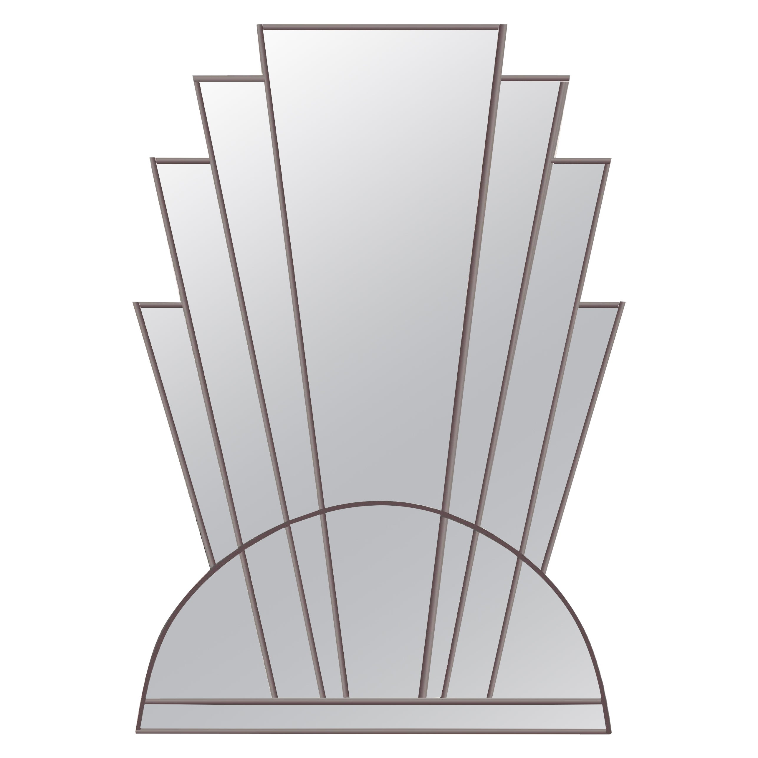Apollo Art Deco Wall Mirror in Antique