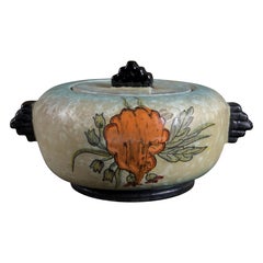 Art Decò Italian Signed Ceramic Vase