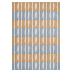 Alice Crawley Bamboo Forrest Wool Rug Blue