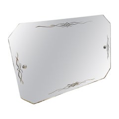 Miroir de bistrot français du milieu du siècle