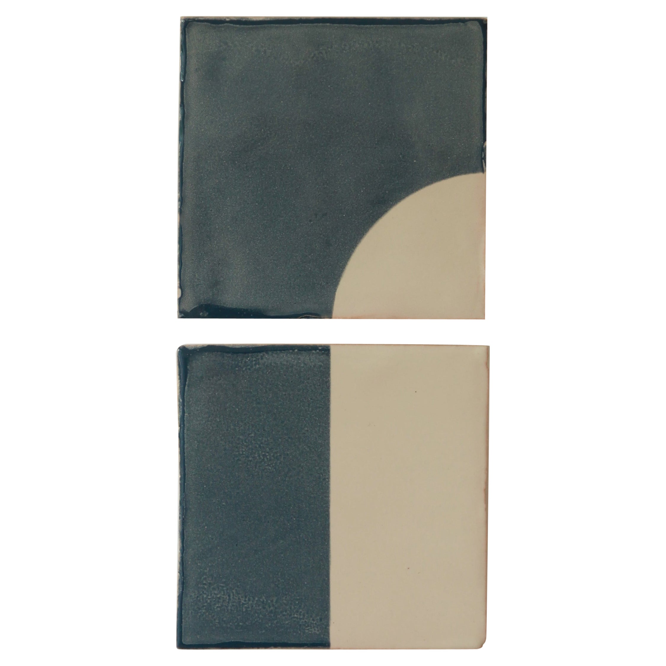 Tiles Door Blue Ceramic Decorative Wall Lamp by Violaine d'Harcourt