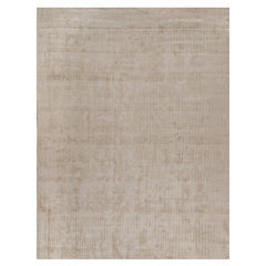 Tapis moderne beige uni de Rug & Kilim