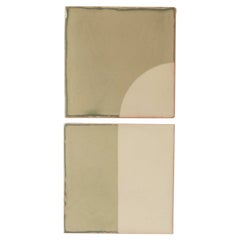 Tiles Door Green Ceramic Decorative Wall Lamp by Violaine d'Harcourt