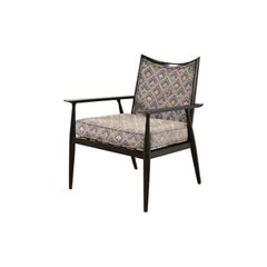 Paul McCobb Planner Group Lounge Chair laccata nera, anni '50