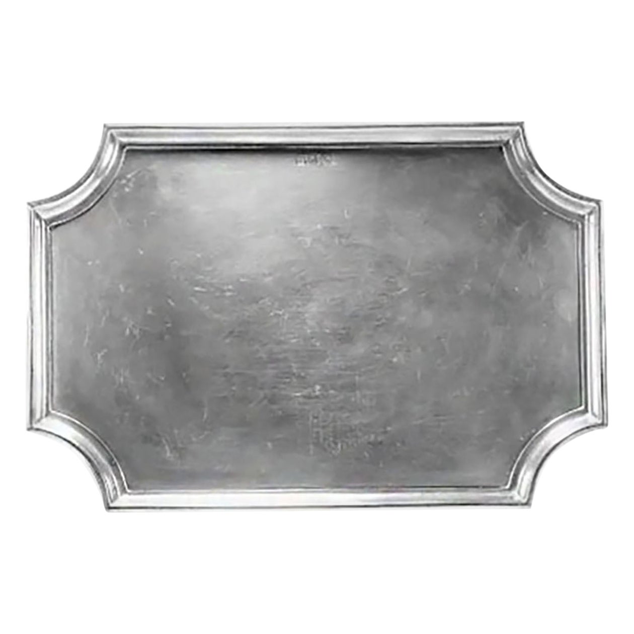 Bandeja para servir de peltre brasileño John Somers de finales del siglo XX