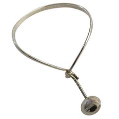 Georg Jensen Sterling Silver Torun Armring #205 with Pendant #303