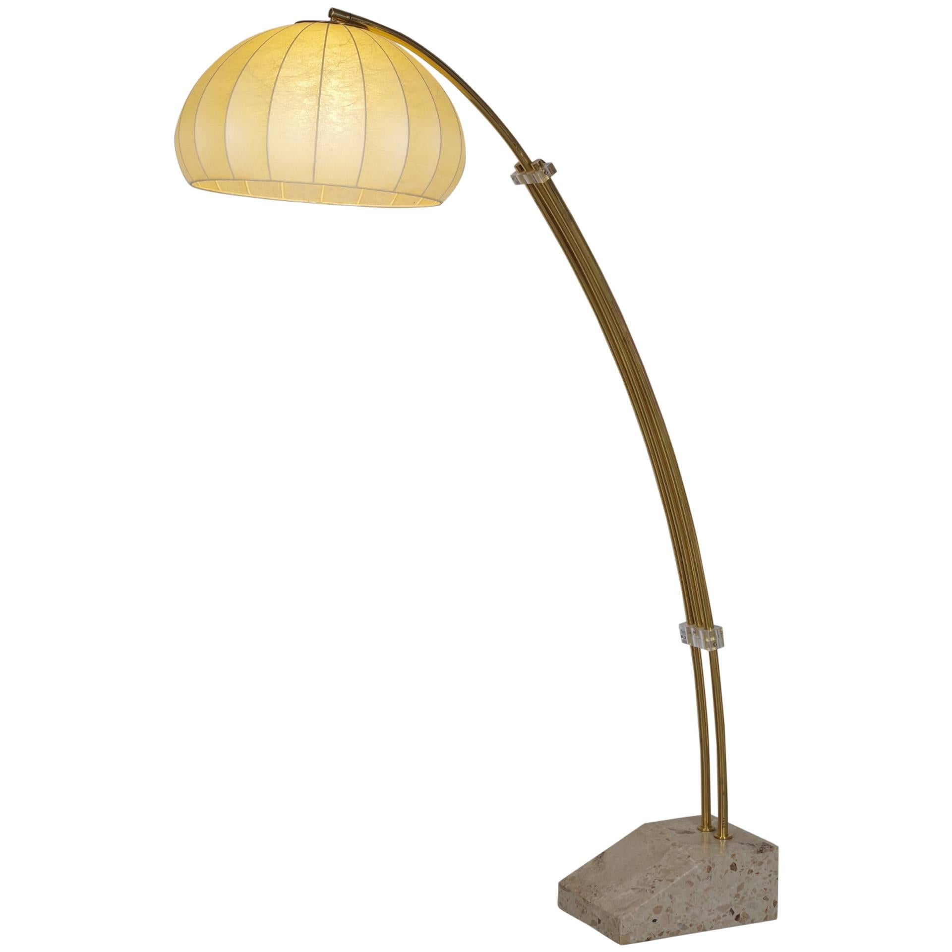 Giant Floor Bow Lamp by Hustadt For Sale