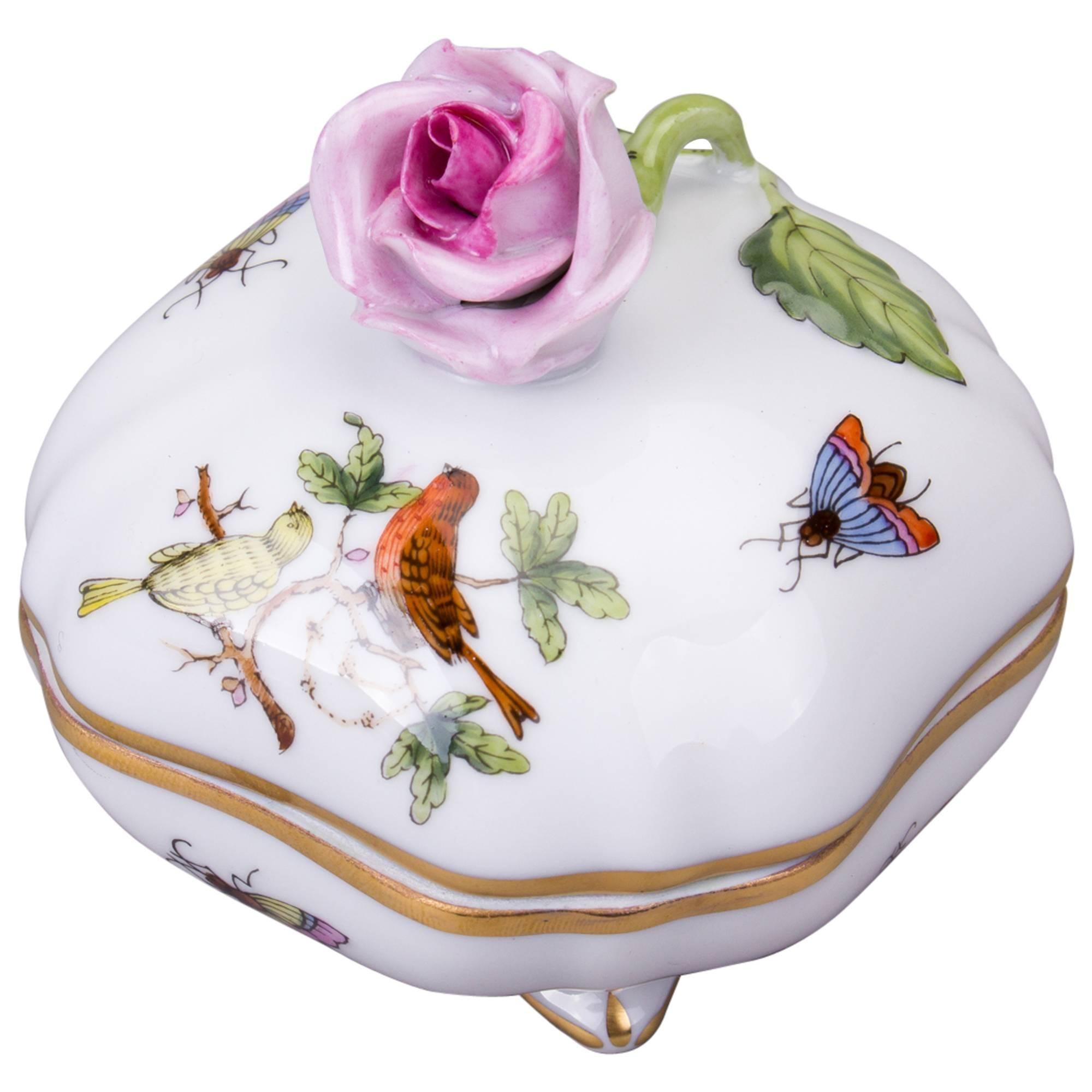 Herend Rothschild Bird Bon Bon Box