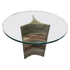 Fabulous Silas Seandel Petite Round Pedestal Dining Table Mid-Century Modern