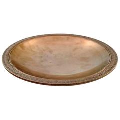Just Andersen Art Deco Bronze Dish, Stamped Just, B 95