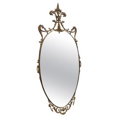 Elegant vintage mirror in baroque style